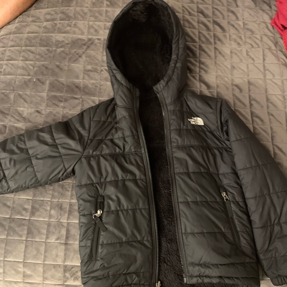 Northface Boys’ Reversible Mount Chimbo Full-Zip Hooded Jacket